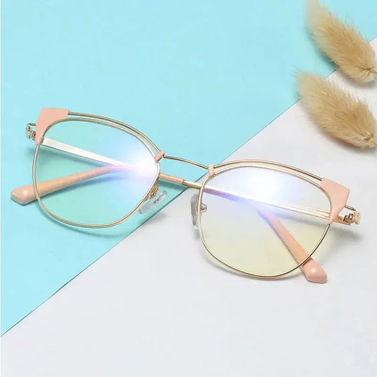 Women's Cat Eye Full Rim TR90 Prescription Glasses 95537 — view 1 | Rx Spectacle