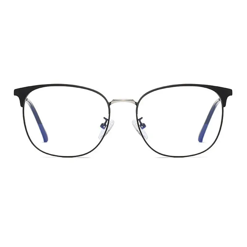 Unisex Browline Full Rim Acetate Prescription Glasses 9123 — view 5 | Rx Spectacle