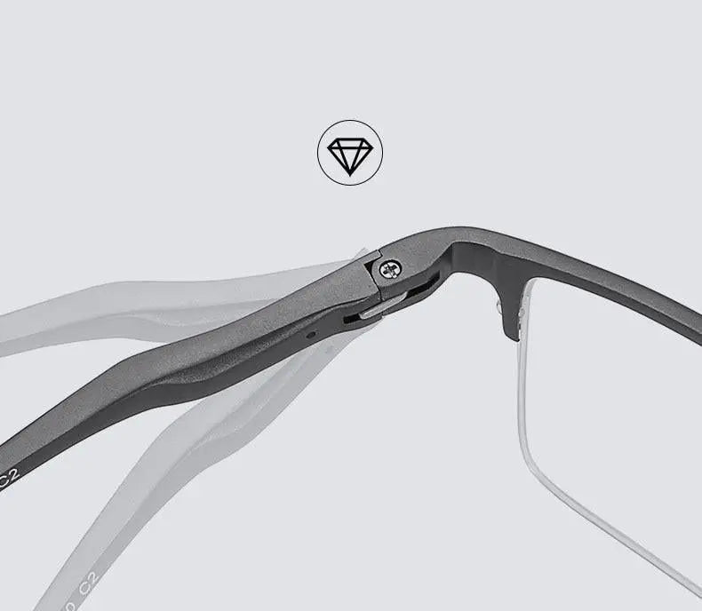 Unisex Semi-Rimless Alloy Prescription Glasses 6297 — view 13 | Rx Spectacle