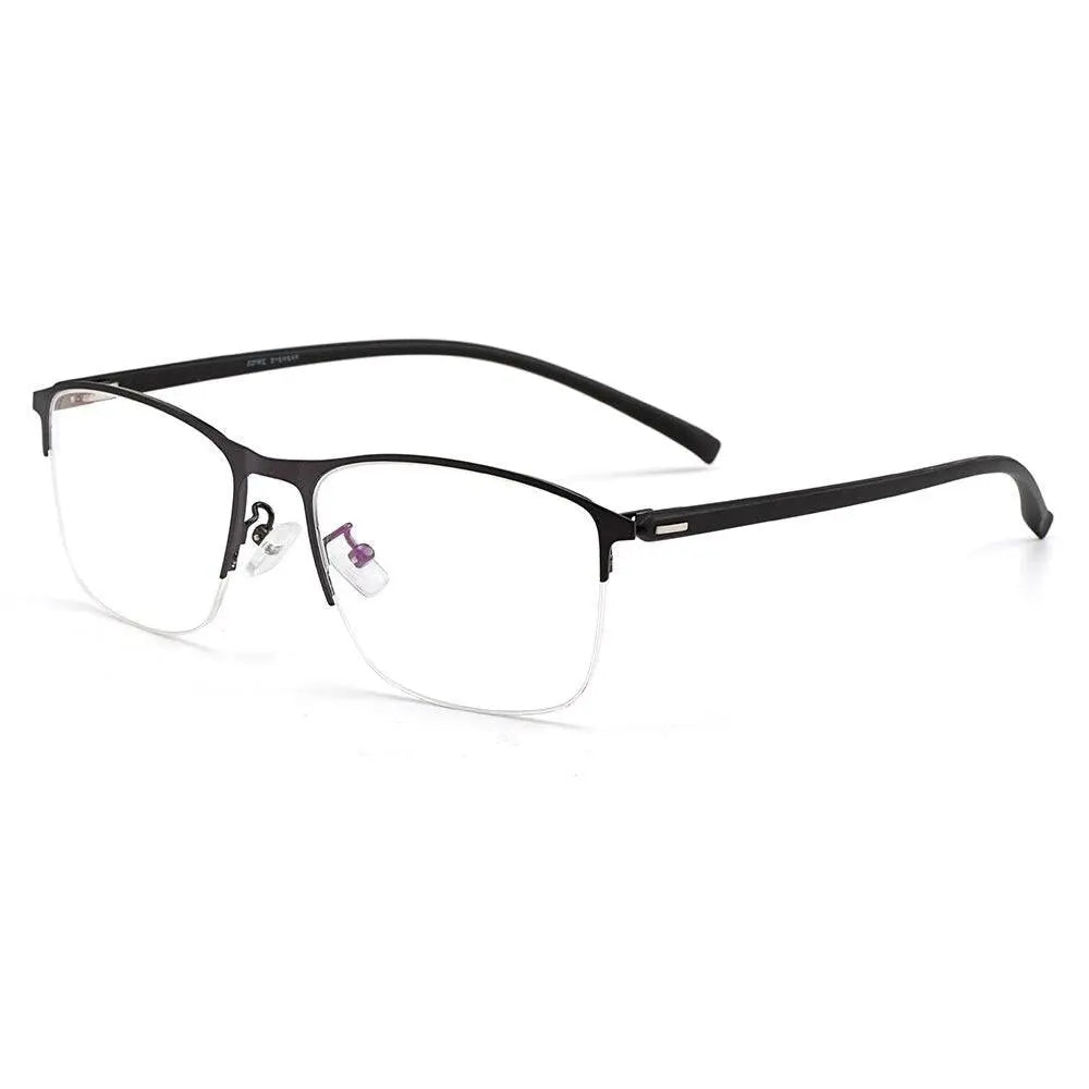 Men's Square Semi-Rimless TR90 Prescription Glasses S61005 — view 2 | Rx Spectacle