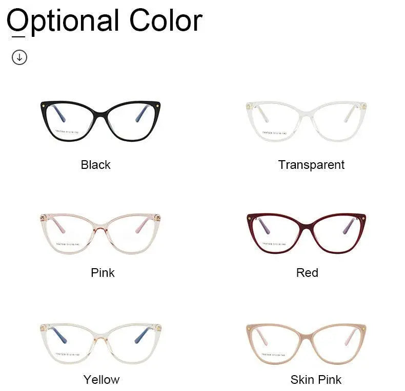 Cat Eye Full Rim TR90 Prescription Glasses 7008 — view 14 | Rx Spectacle