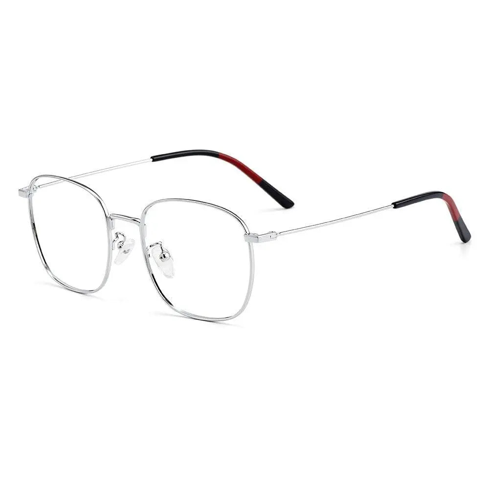 Unisex Square Full Rim Alloy Prescription Glasses M0681 — view 4 | Rx Spectacle