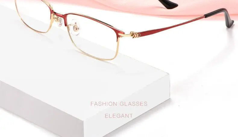 Women's Full Rim Titanium Prescription Glasses 86061 — view 16 | Rx Spectacle