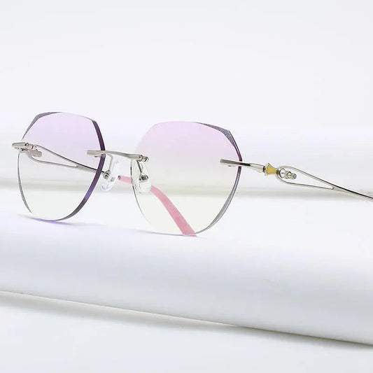 Women's Rimless Titanium Prescription Glasses 58111 — view 1 | Rx Spectacle