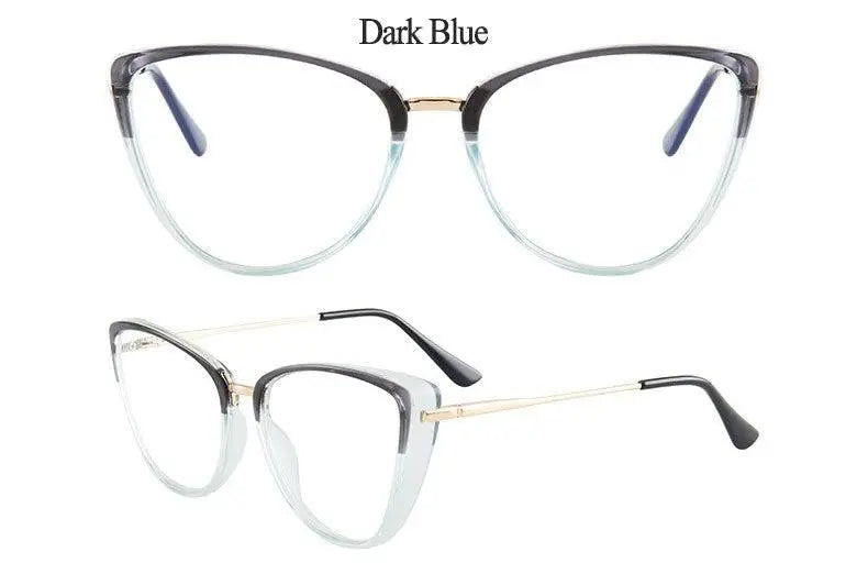Women's Cat Eye Full Rim TR90 Prescription Glasses 7033 — view 19 | Rx Spectacle