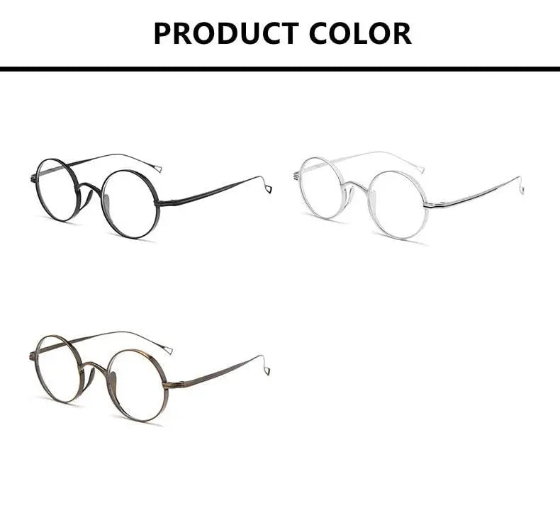 Unisex Full Rim Titanium Prescription Glasses 9818CK — view 10 | Rx Spectacle