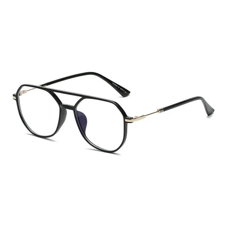 Unisex Square Full Rim Acetate Double Bridge Prescription Glasses 30062 — view 6 | Rx Spectacle