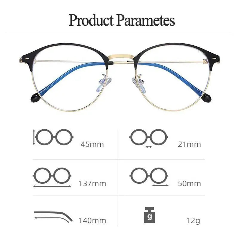 Unisex Round Full Rim Acetate Prescription Glasses Zy9811 — view 10 | Rx Spectacle