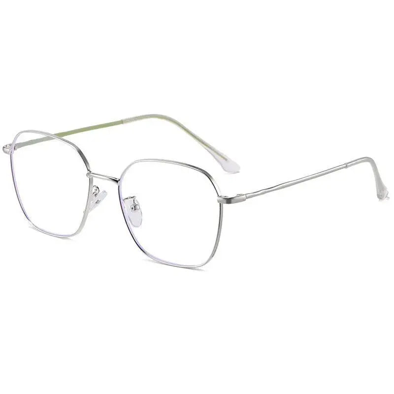Unisex Polygon Full Rim Alloy Prescription Glasses Zy9037 — view 4 | Rx Spectacle