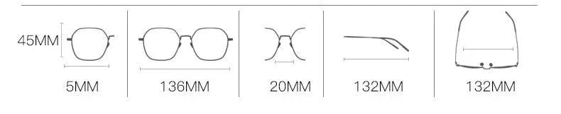 Unisex Square Full Rim TR90 Prescription Glasses 2212 — view 12 | Rx Spectacle