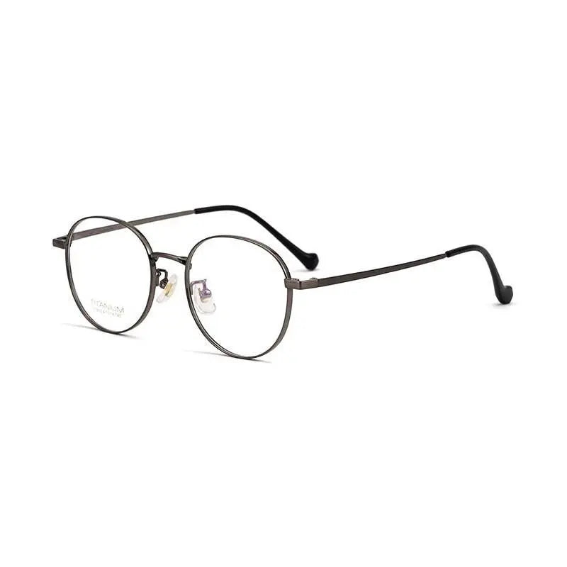 Unisex Polygon Full Rim Titanium Prescription Glasses 3933 — view 10 | Rx Spectacle