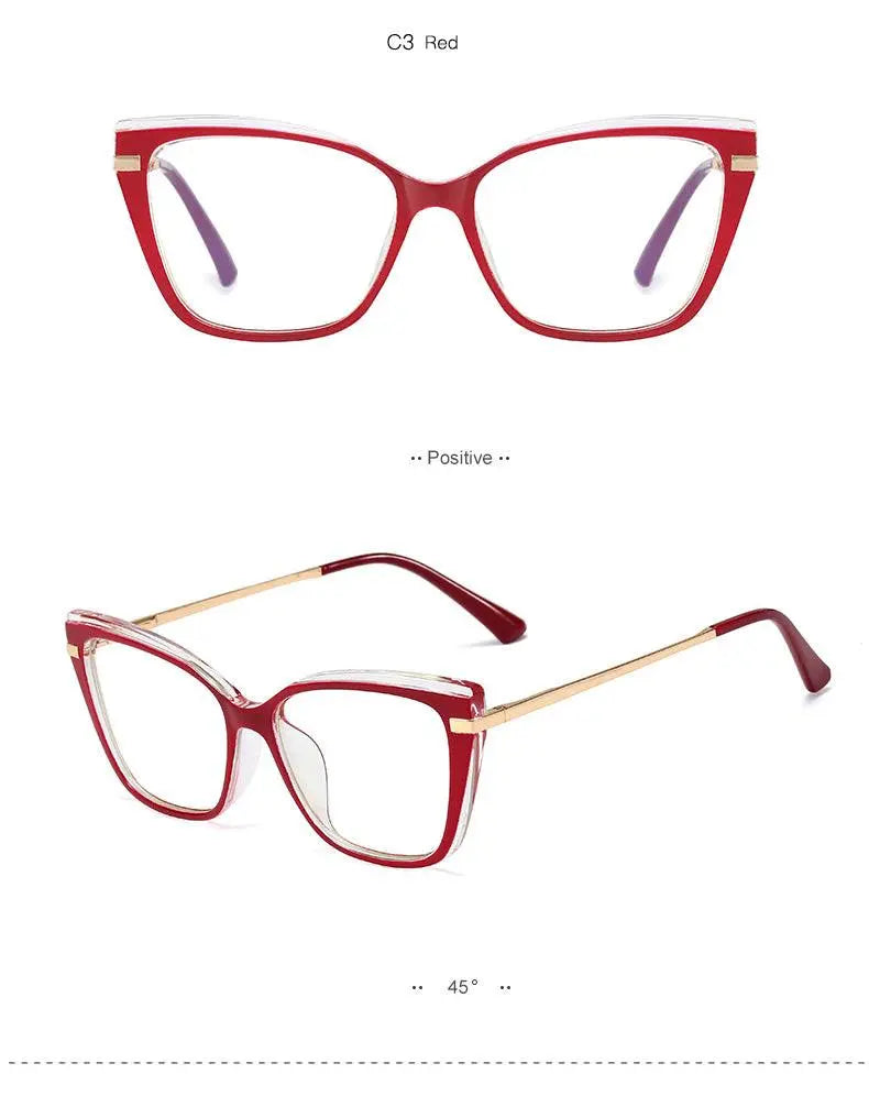 Women's Square Full Rim TR90 Prescription Glasses 95763 — view 16 | Rx Spectacle