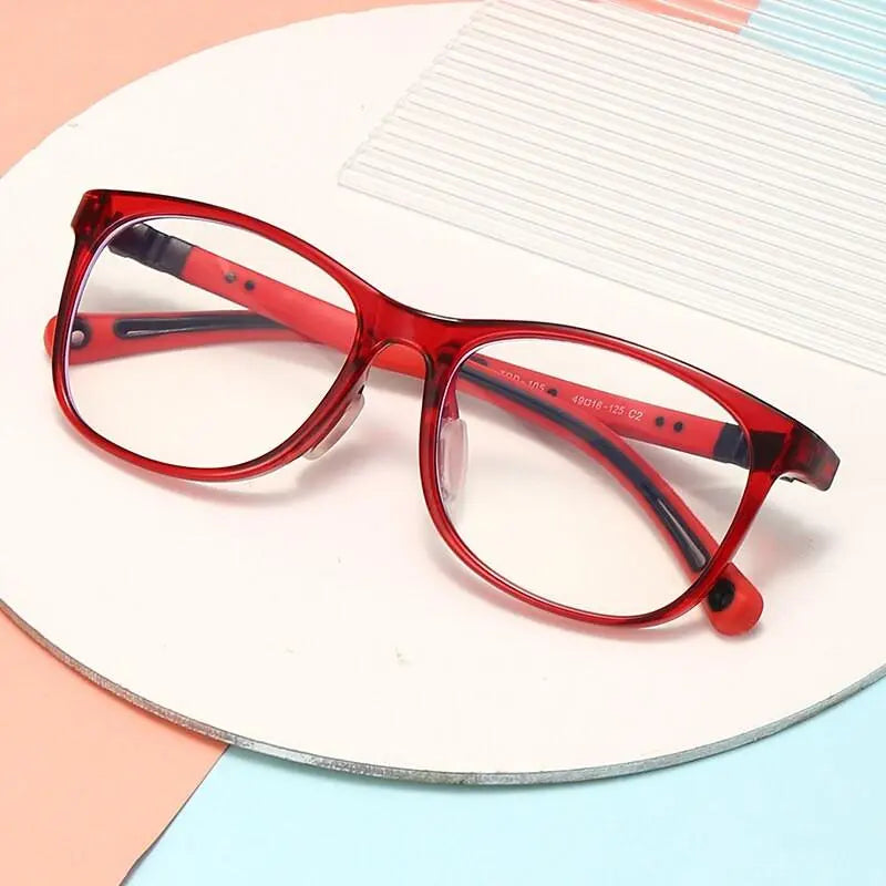 Unisex Square Full Rim Titanium Prescription Glasses Trd105 — view 11 | Rx Spectacle