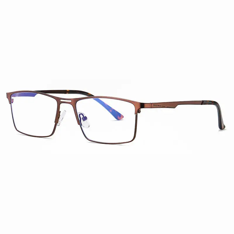 Men's Square Full Rim Alloy Prescription Glasses 59099 — view 3 | Rx Spectacle