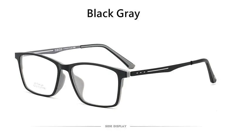 Men's Square Full Rim Titanium Prescription Glasses Y2012 — view 14 | Rx Spectacle