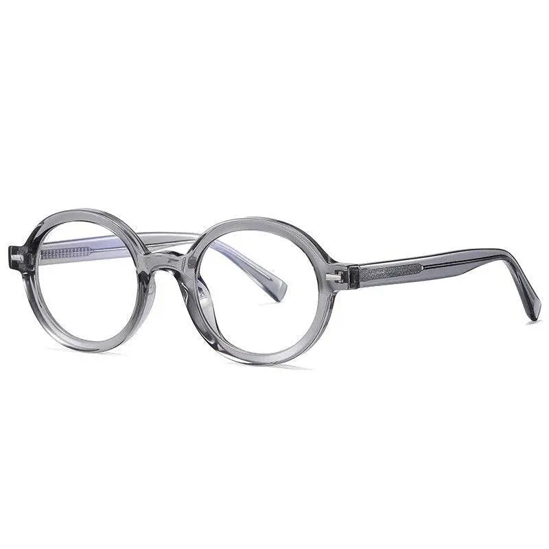 Unisex Round Full Rim Titanium Prescription Glasses 2092 — view 9 | Rx Spectacle