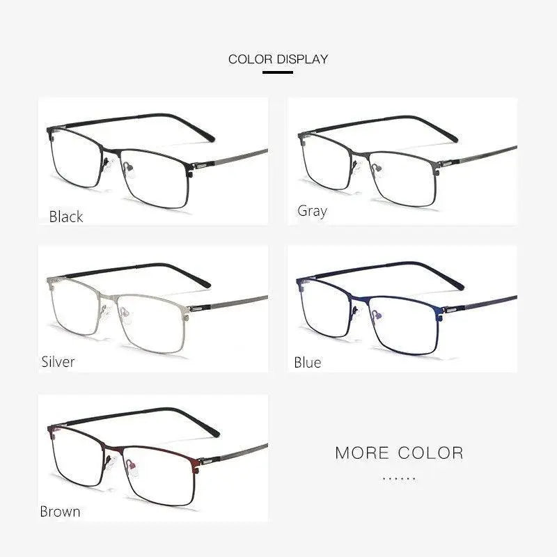 Men's Full Rim Alloy Prescription Glasses P9847 — view 4 | Rx Spectacle