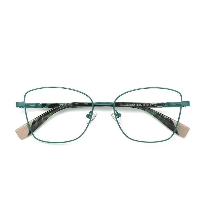 Unisex Square Full Rim Alloy Prescription Glasses 3010 — view 12 | Rx Spectacle
