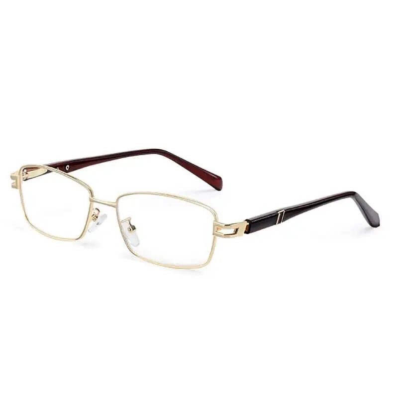 Unisex Rectangular Full Rim Alloy Reading Glasses 9005 — view 5 | Rx Spectacle