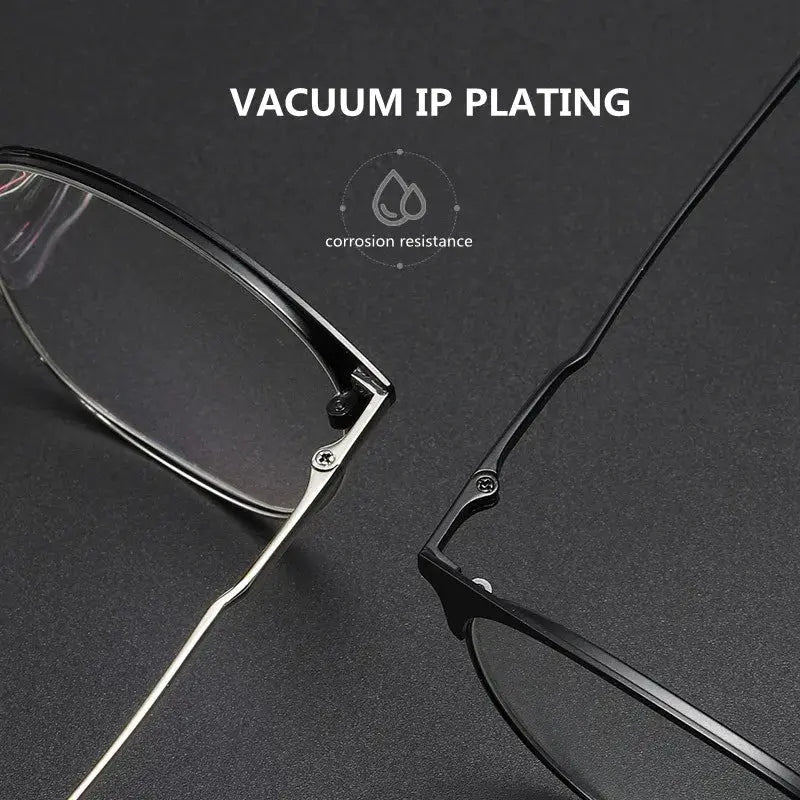 Unisex Browline Full Rim Acetate Prescription Glasses 9123 — view 2 | Rx Spectacle