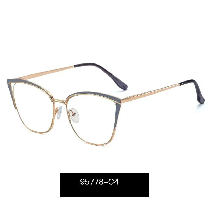 Women's Cat Eye Full Rim TR90 Prescription Glasses 95778 — view 12 | Rx Spectacle