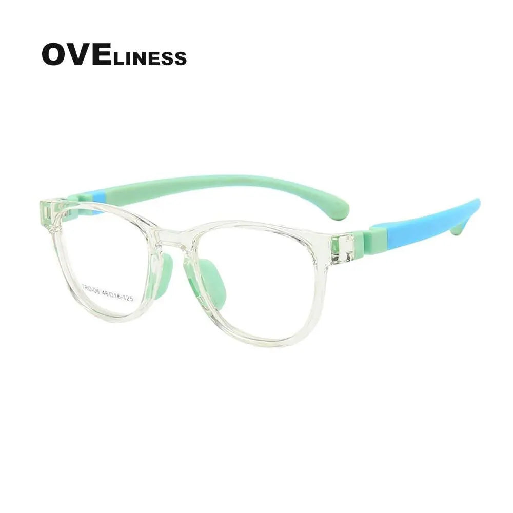 Unisex Square Full Rim Titanium Prescription Glasses Olp06 — view 3 | Rx Spectacle