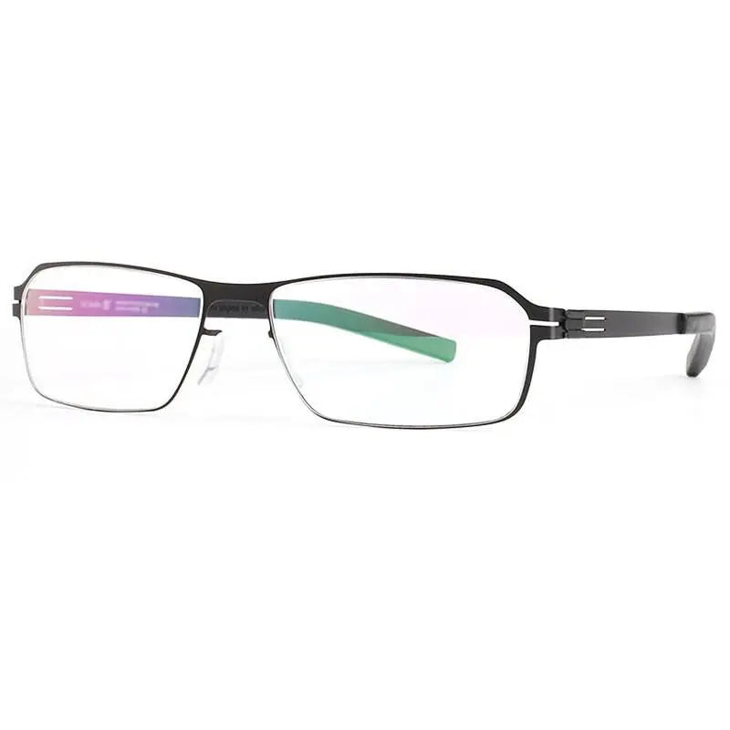 Men's Full Rim Alloy Screwless Prescription Glasses LDBG1 — view 5 | Rx Spectacle