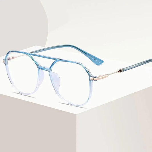 Unisex Square Full Rim Acetate Double Bridge Prescription Glasses 30062 — view 1 | Rx Spectacle