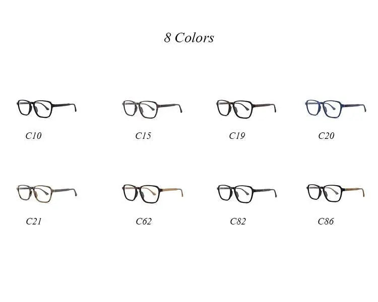 Men's Polygon Full Rim Wood Oversized Prescription Glasses 1694 — view 15 | Rx Spectacle