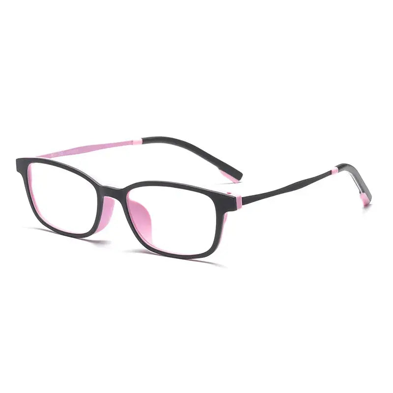 Women's Square Full Rim Titanium Prescription Glasses V1001 — view 1 | Rx Spectacle