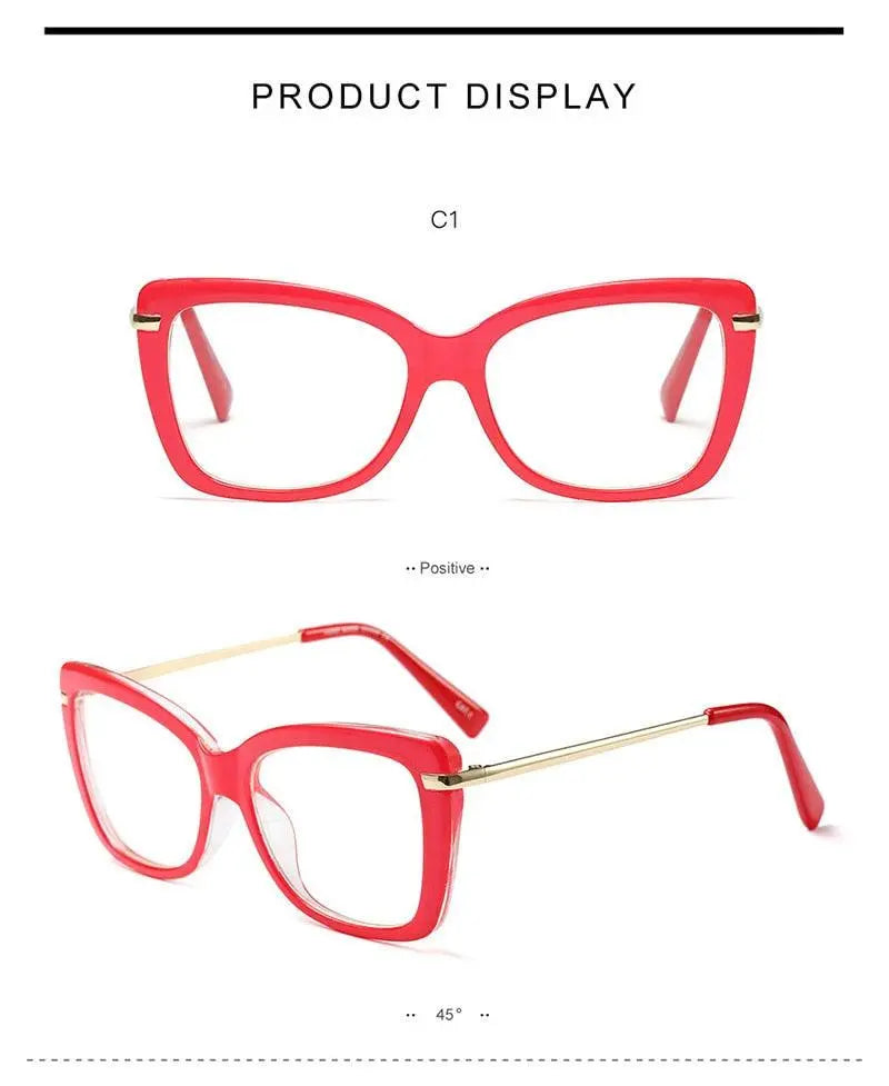 Women's Cat Eye Full Rim Acetate Prescription Glasses 97331 — view 13 | Rx Spectacle