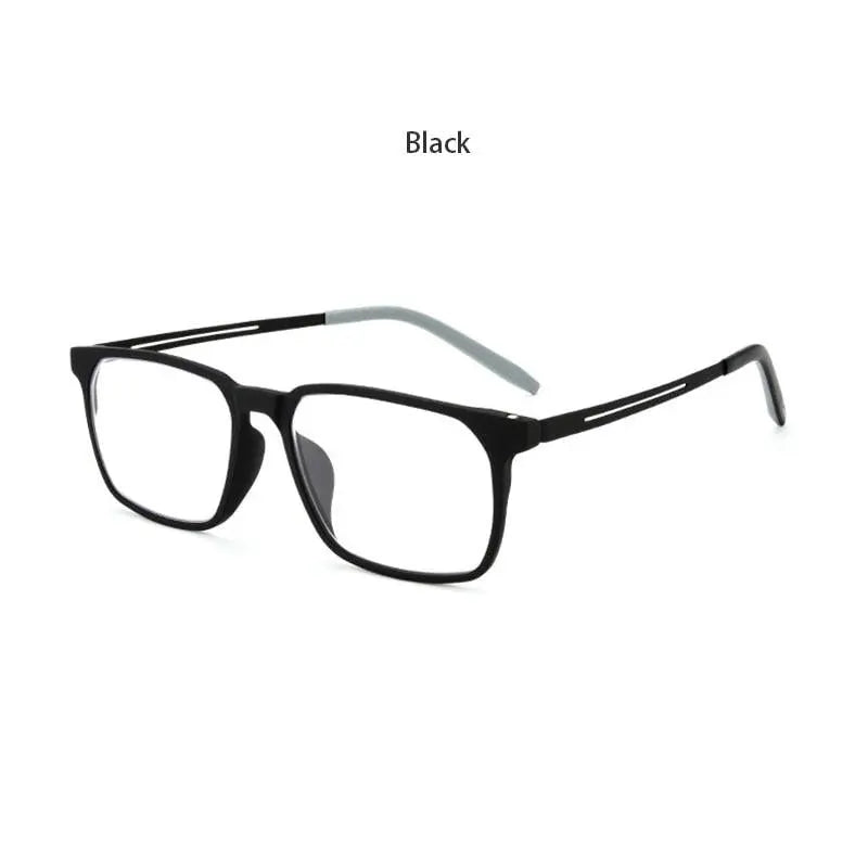 Men's Square Full Rim Titanium Prescription Glasses 1601 — view 3 | Rx Spectacle