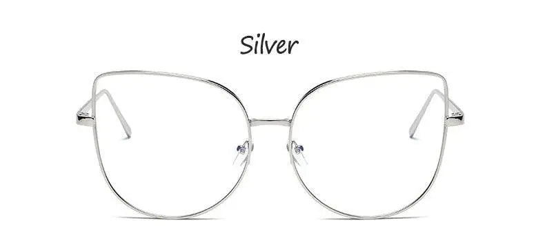 Women's Cat Eye Full Rim Alloy Prescription Glasses 3449 — view 14 | Rx Spectacle