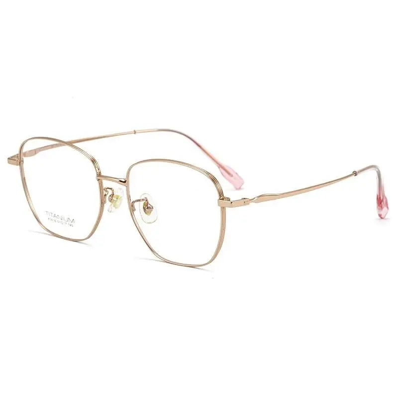 Unisex Square Full Rim Titanium Prescription Glasses 02K5016 — view 4 | Rx Spectacle