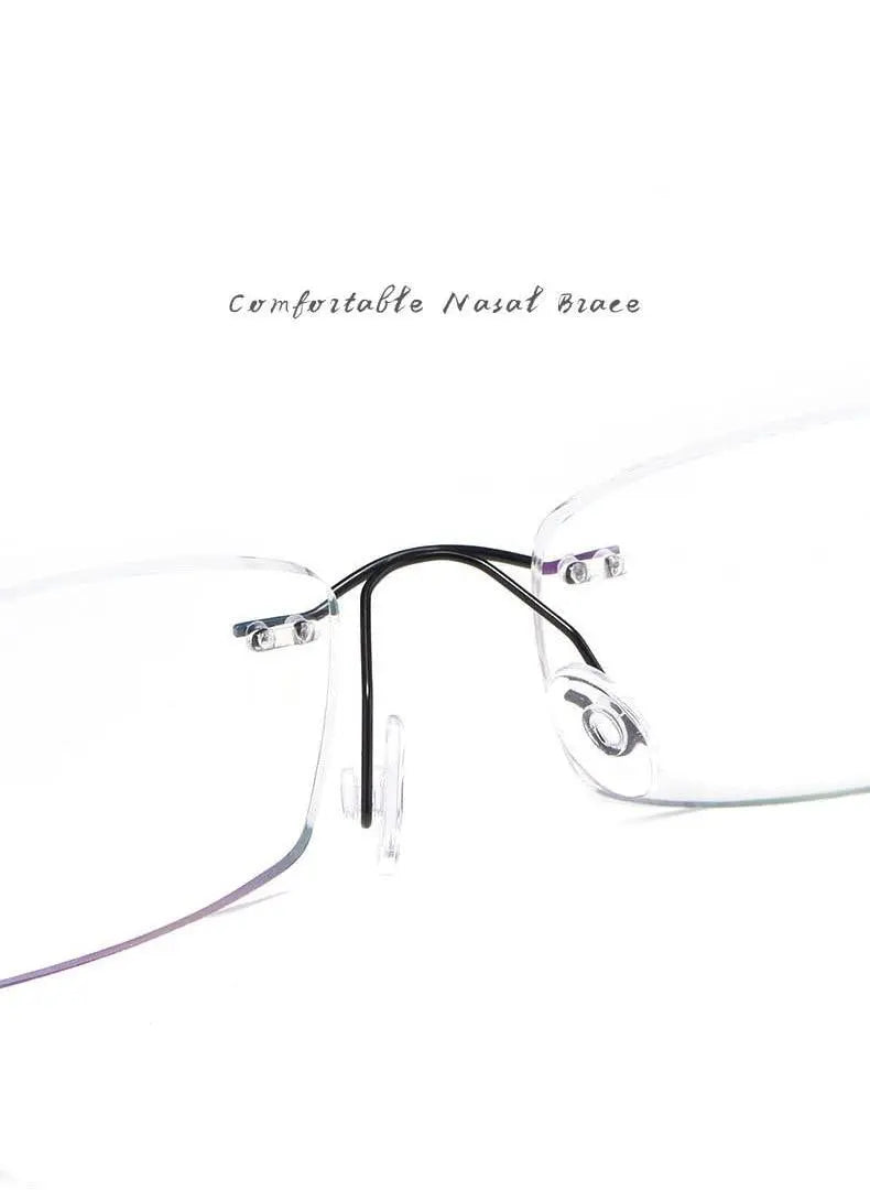 Unisex Rimless Titanium Prescription Glasses — view 14 | Rx Spectacle