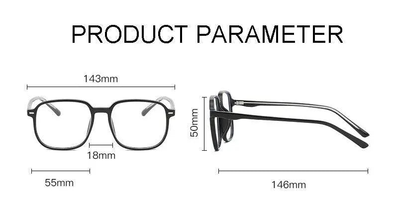 Unisex Square Full Rim TR90 Prescription Glasses 8821 — view 13 | Rx Spectacle