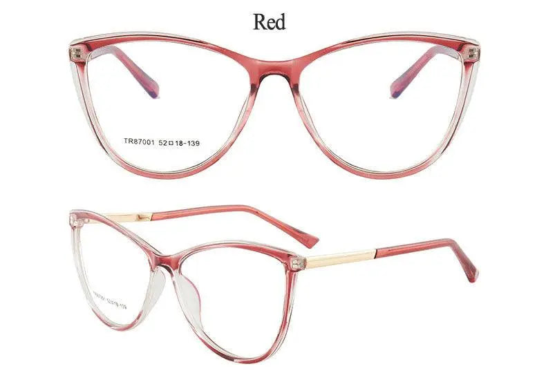 Cat Eye Full Rim TR90 Prescription Glasses 7001 — view 22 | Rx Spectacle