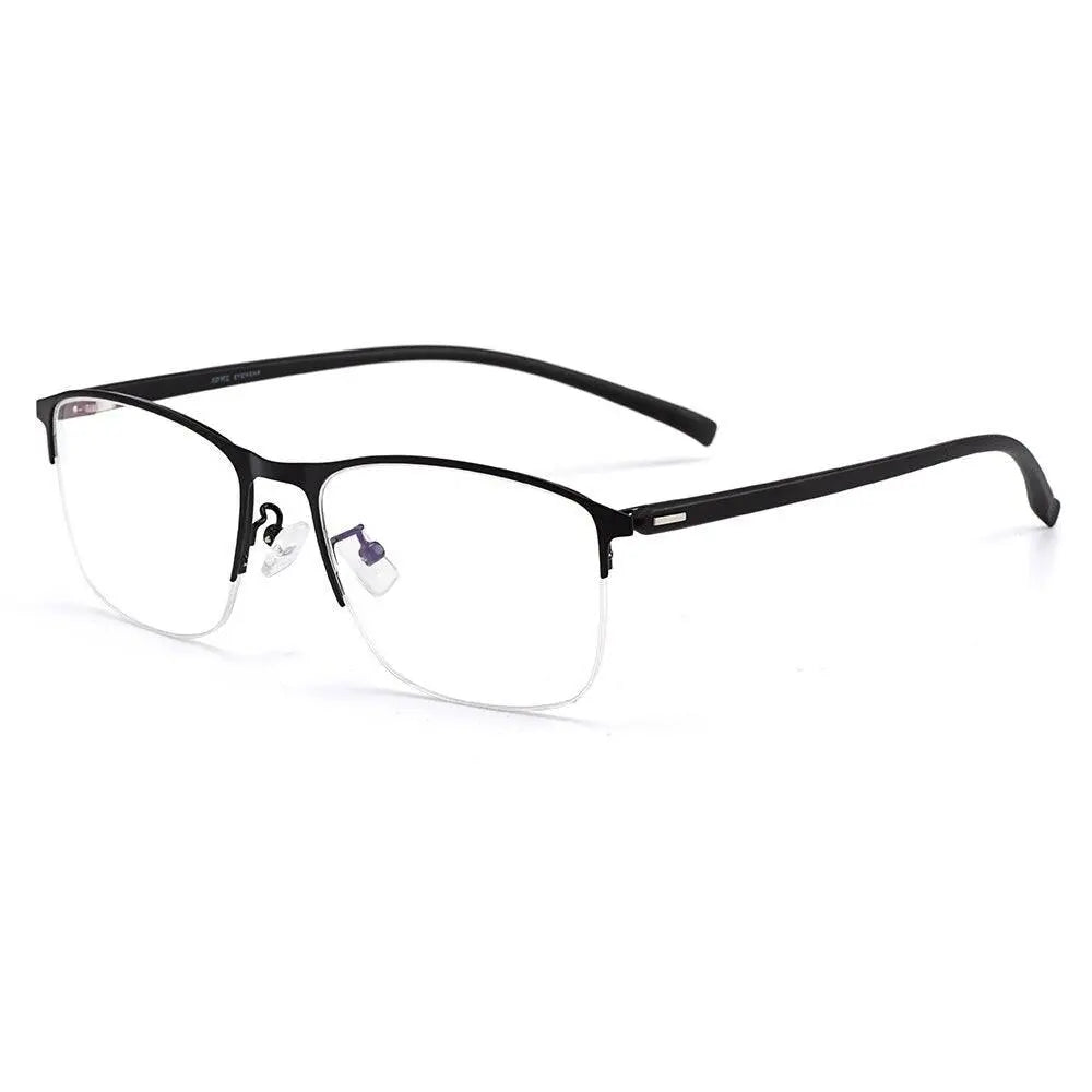 Men's Square Semi-Rimless TR90 Prescription Glasses S61005 — view 7 | Rx Spectacle