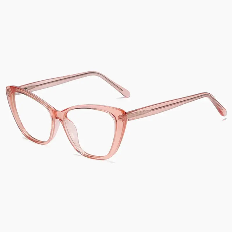 Women's Cat Eye Full Rim Alloy Prescription Glasses 72004 — view 6 | Rx Spectacle