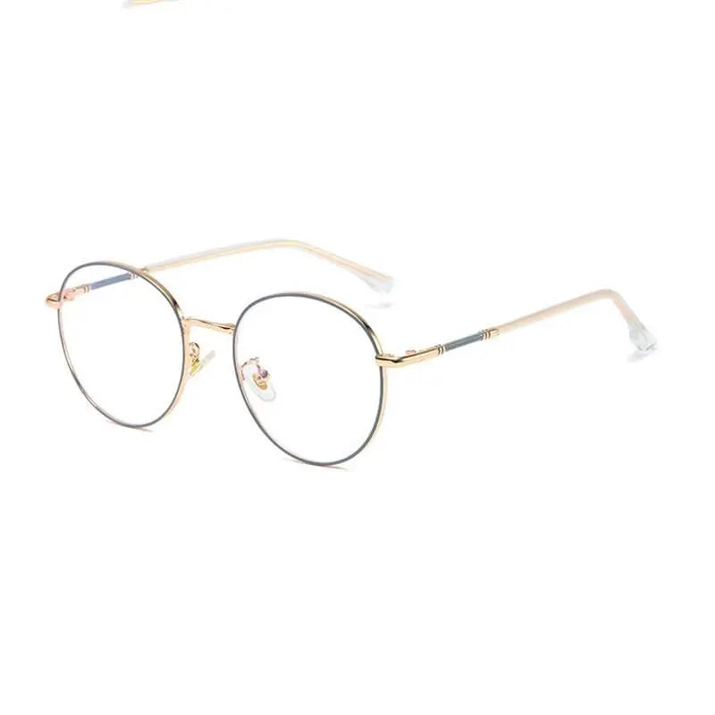 Unisex Round Full Rim Alloy Prescription Glasses 61099 — view 9 | Rx Spectacle