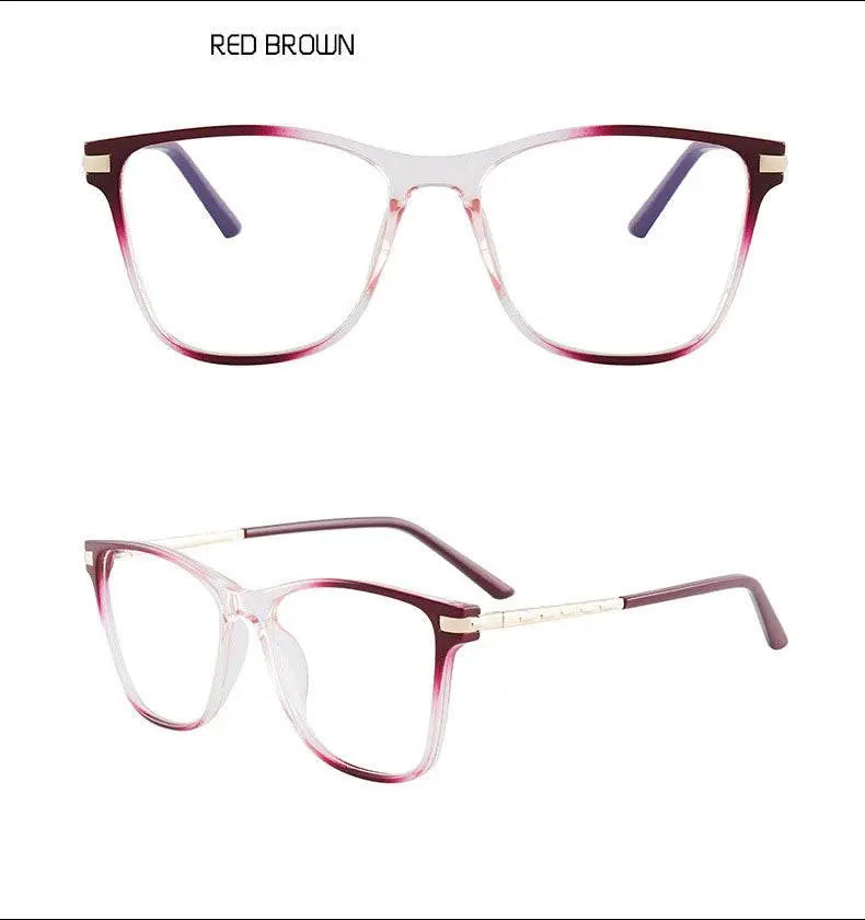 Women's Square Full Rim TR90 Prescription Glasses 7039 — view 21 | Rx Spectacle