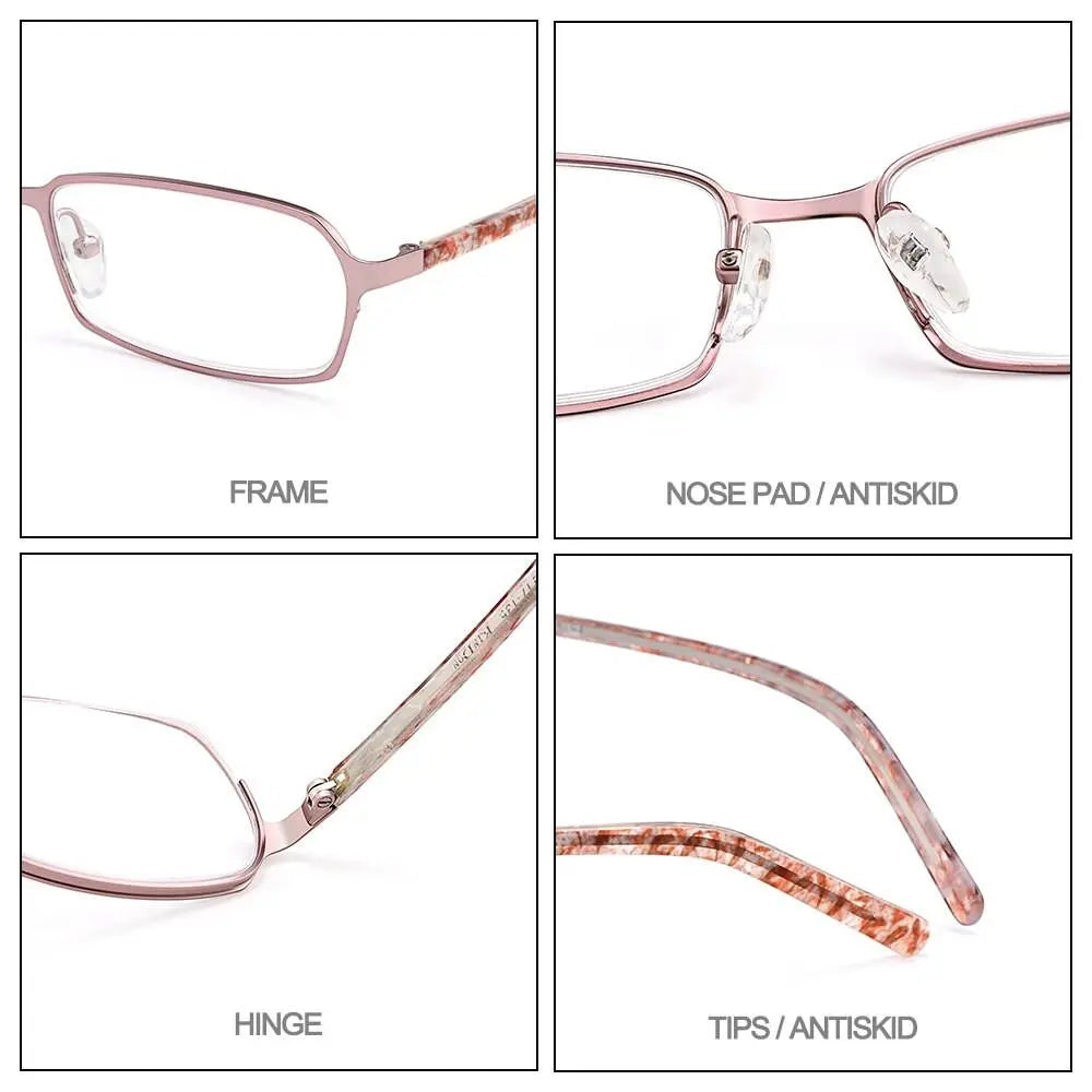 Women's Full Rim Titanium Prescription Glasses W0885 — view 5 | Rx Spectacle