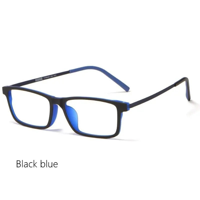 Unisex Full Rim Titanium Prescription Glasses 8836X — view 10 | Rx Spectacle