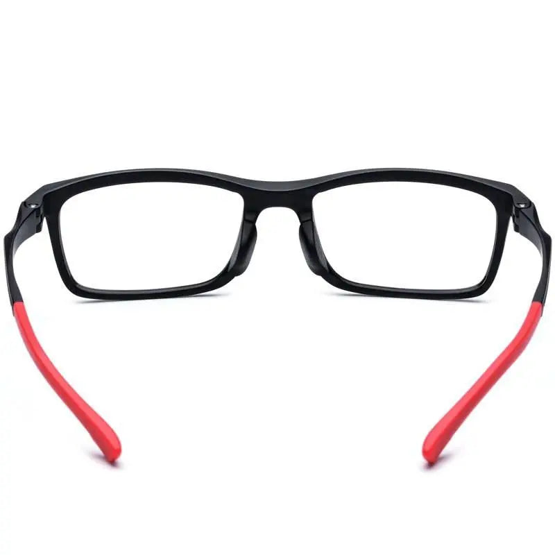Men's Rectangular Full Rim Titanium Sports Glasses 17209 — view 4 | Rx Spectacle
