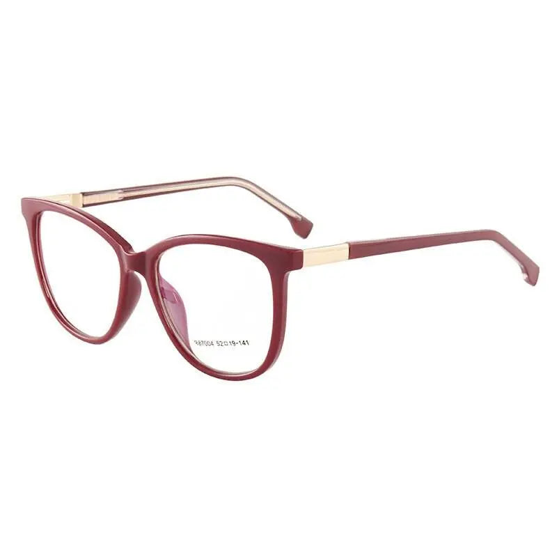 Cat Eye Full Rim TR90 Prescription Glasses 7004 — view 8 | Rx Spectacle