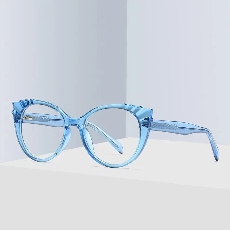 Women's Oval Full Rim TR90 Prescription Glasses 2037 — view 2 | Rx Spectacle