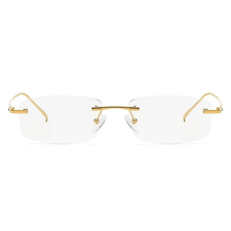 Men's Rimless Titanium Prescription Glasses 9079 — view 6 | Rx Spectacle