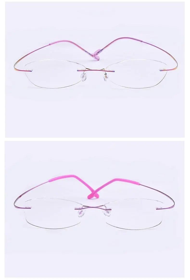 Unisex Rimless Titanium Prescription Glasses — view 19 | Rx Spectacle