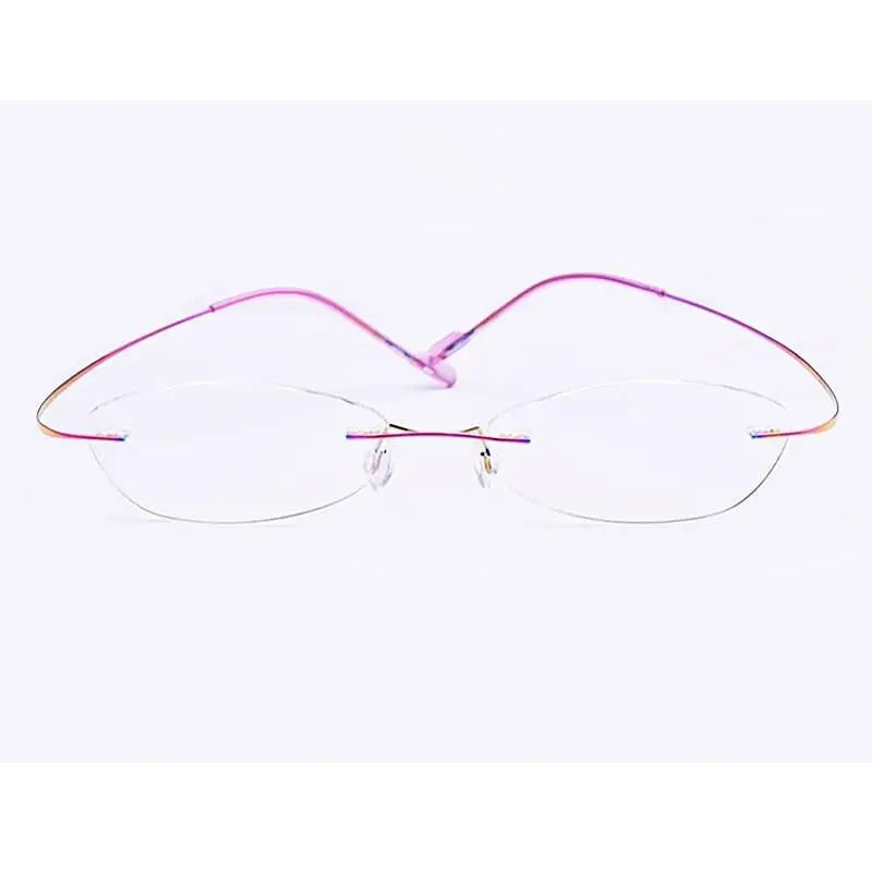 Unisex Rimless Titanium Prescription Glasses — view 8 | Rx Spectacle