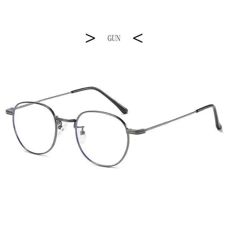 Unisex Round Full Rim Titanium Prescription Glasses 6288 — view 5 | Rx Spectacle
